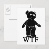 WTF Spoof T Shirt Briefkaart (Voorkant / Achterkant)