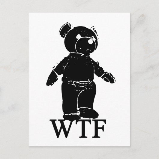 WTF Spoof T Shirt Briefkaart (Voorkant)