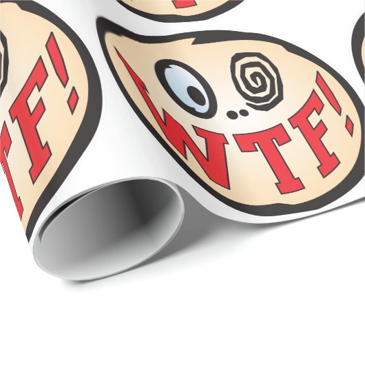 WTF Text Head Cadeaupapier (Rol Hoek)