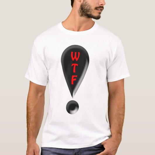 WTF-uitroepteken T-shirt (Voorkant)