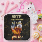 WTF Vijftig Mannen Papieren Bordje (Feest)