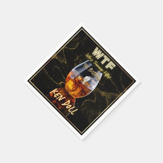 WTF Vijftig Mannen Servet (Hoek)