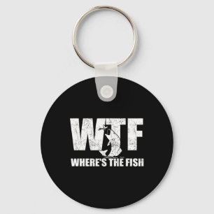 Wtf Waar#39; s De Vis Mannen#39; s Grappig Vist Gi Sleutelhanger