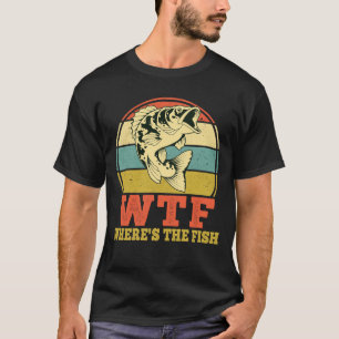 WTF waar de Fish Funny Vist Humor T-shirt