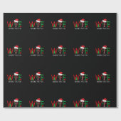 WTF waar de grappige kerst van de Mannen vrouw is Cadeaupapier (Vlak)