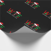 WTF waar de grappige kerst van de Mannen vrouw is Cadeaupapier (Hoek)