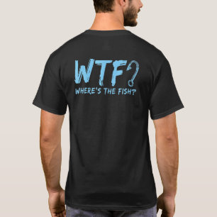 Wtf waar de vis het Citaat Vist Vist T-shirt