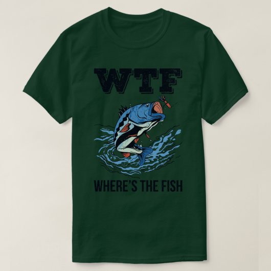 WTF waar de vis II T-shirt (Design voorkant)