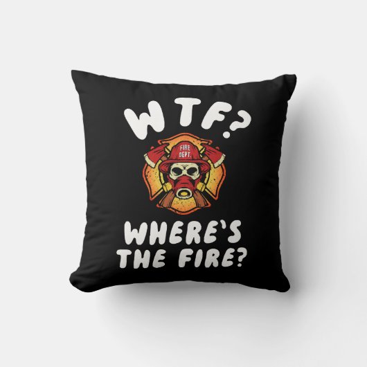 WTF Waar is de brandweerman? Kussen (Voorkant)