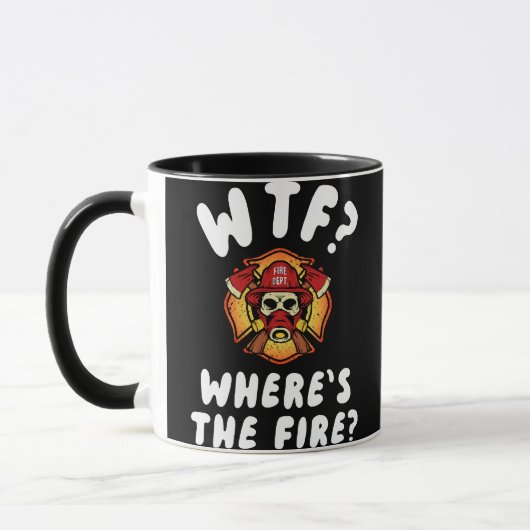 WTF Waar is de brandweerman? Mok (Links)