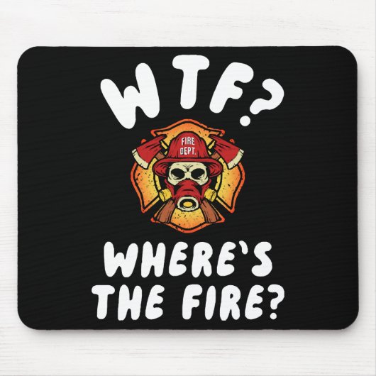 WTF Waar is de brandweerman? Muismat (Voorkant)