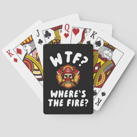 WTF Waar is de brandweerman? Pokerkaarten (Achterkant)
