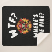WTF Waar is de brandweerman? Sherpa Deken (Voorkant (horizontaal))