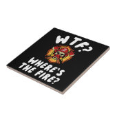 WTF Waar is de brandweerman? Tegeltje (Zijkant)