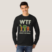 Wtf Waar is de finish Groenten lopen T-shirt (Voorkant volledig)