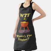 WTF Waar is de Fondue? T-shirt Schort (Insitu)