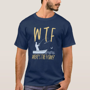 WTF Waar is de Geviste Funny Fish Retirement T-shirt