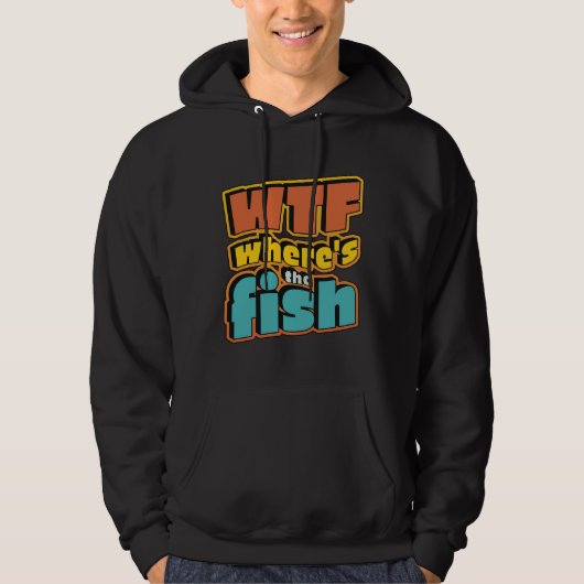 WTF waar is de vis 1061 Hoodie (Voorkant)