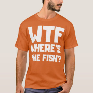 Wtf Waar is de vis 70s cadeau T-shirt