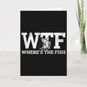 Wtf - Waar Is De Vis Fun cadeau voor vissers Kaart