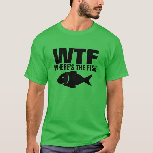 WTF WAAR IS DE VIS GRAPPIG SPOOF T-shirt (Voorkant)