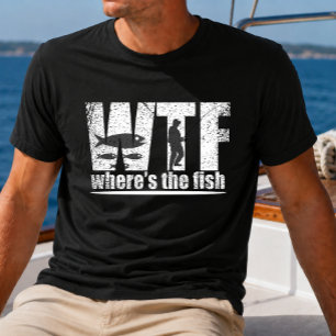 WTF waar is de vis grappige vissen T-shirt