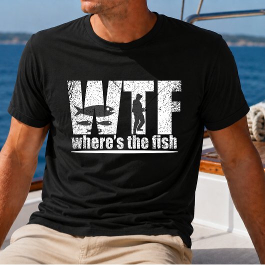 WTF waar is de vis grappige vissen T-shirt