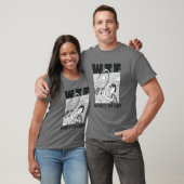 WTF, waar is de vis, grappige visser Vist laars T-shirt (Unisex)