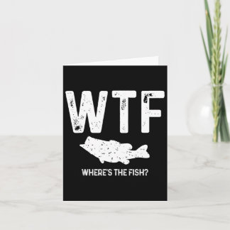 WTF Waar is de vis Largemouth B Funny Vissen Gi Kaart