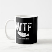 WTF Waar is de vis Largemouth B Funny Vissen Gi Koffiemok (Links)