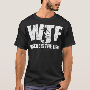 WTF Waar Is De Vis Mannen Funny Vist Gifts Fat T-shirt