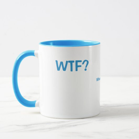 WTF? Waar is de vis? Mok (Links)