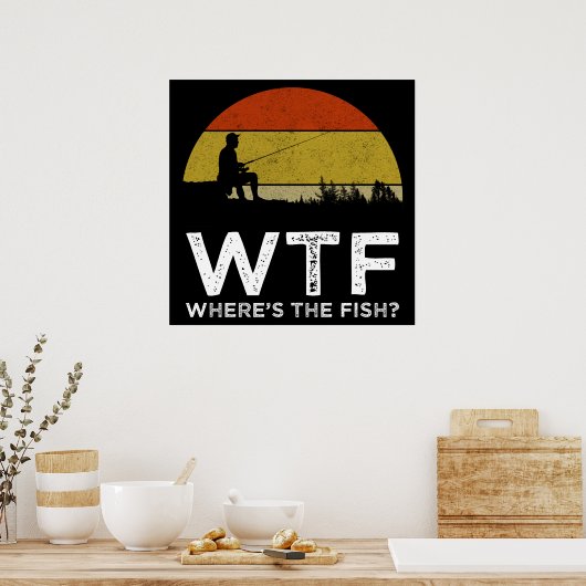 WTF - Waar is de vis? Poster (Keuken)