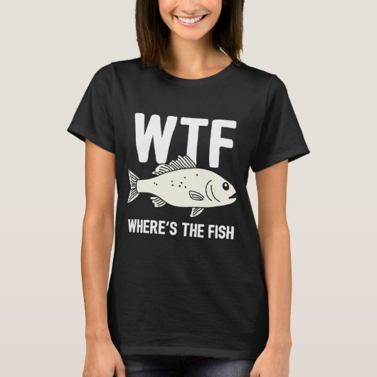 WTF Waar Is De Vis T-shirt (Voorkant)