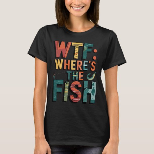 WTF: Waar is de vis? T-shirt (Voorkant)