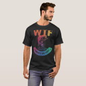 WTF Waar is de vis Vist vissers Mannen T-shirt (Voorkant volledig)