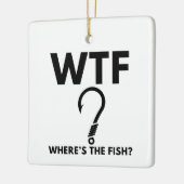 WTF Waar is de visgrappige Vist Keramisch Ornament (Links)