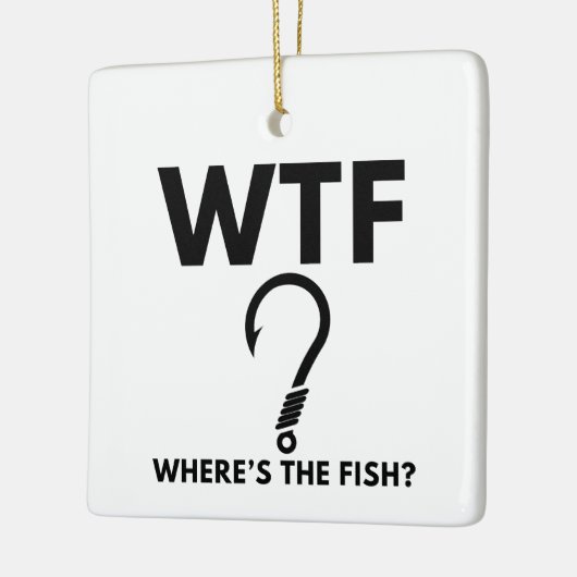 WTF Waar is de visgrappige Vist Keramisch Ornament (Links)