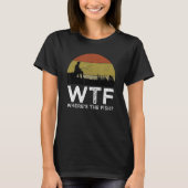 WTF Waar is de visgrappige Vist T-shirt (Voorkant)