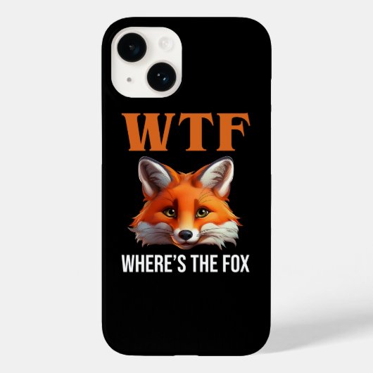 WTF - Waar is de vos Case-Mate iPhone Case (Achterkant)
