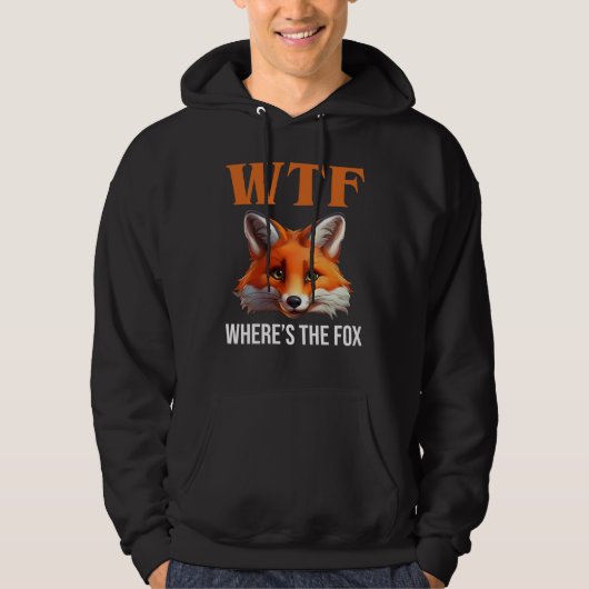 WTF - Waar is de vos Hoodie (Voorkant)