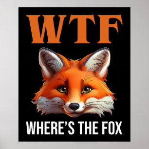 WTF - Waar is de vos Poster