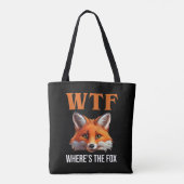 WTF - Waar is de vos Tote Bag (Achterkant)