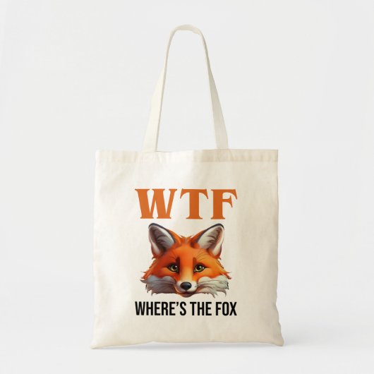 WTF - Waar is de vos Tote Bag (Voorkant)