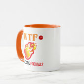 WTF - Waar is de vuurbal? Mok (Voorkant links)