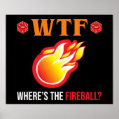 WTF - Waar is de vuurbal? Poster (Voorkant)