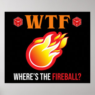 WTF - Waar is de vuurbal? Poster