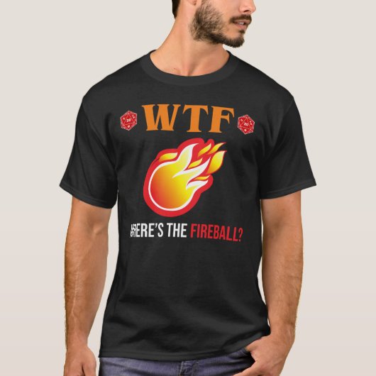 WTF - Waar is de vuurbal? T-shirt (Voorkant)