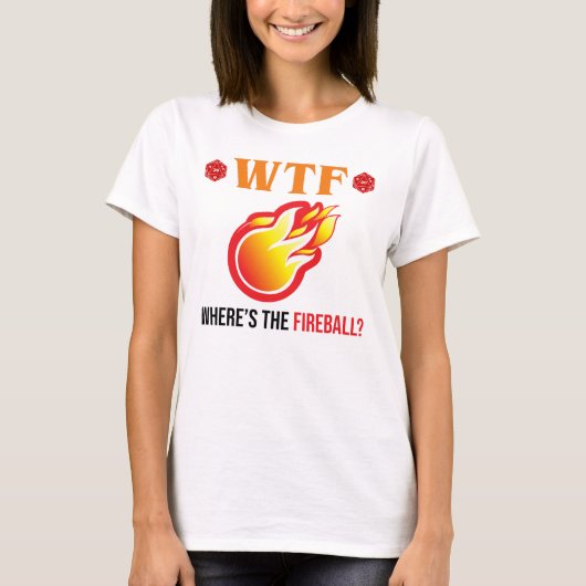 WTF - Waar is de vuurbal? T-shirt (Voorkant)