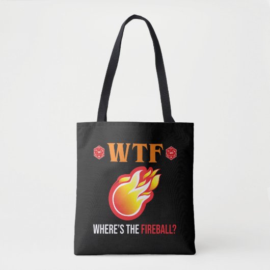 WTF - Waar is de vuurbal? Tote Bag (Voorkant)